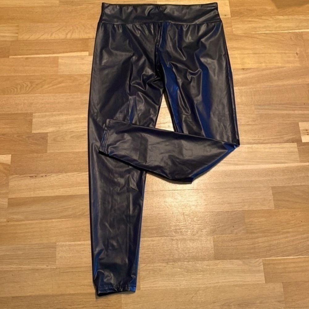Shein Curve Plus Wideband Waist PU  Leather Leggings 🖤 Super slick! NWOT